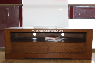 Mueble televisor en madera de roble